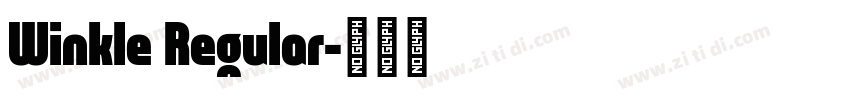 Winkle Regular字体转换